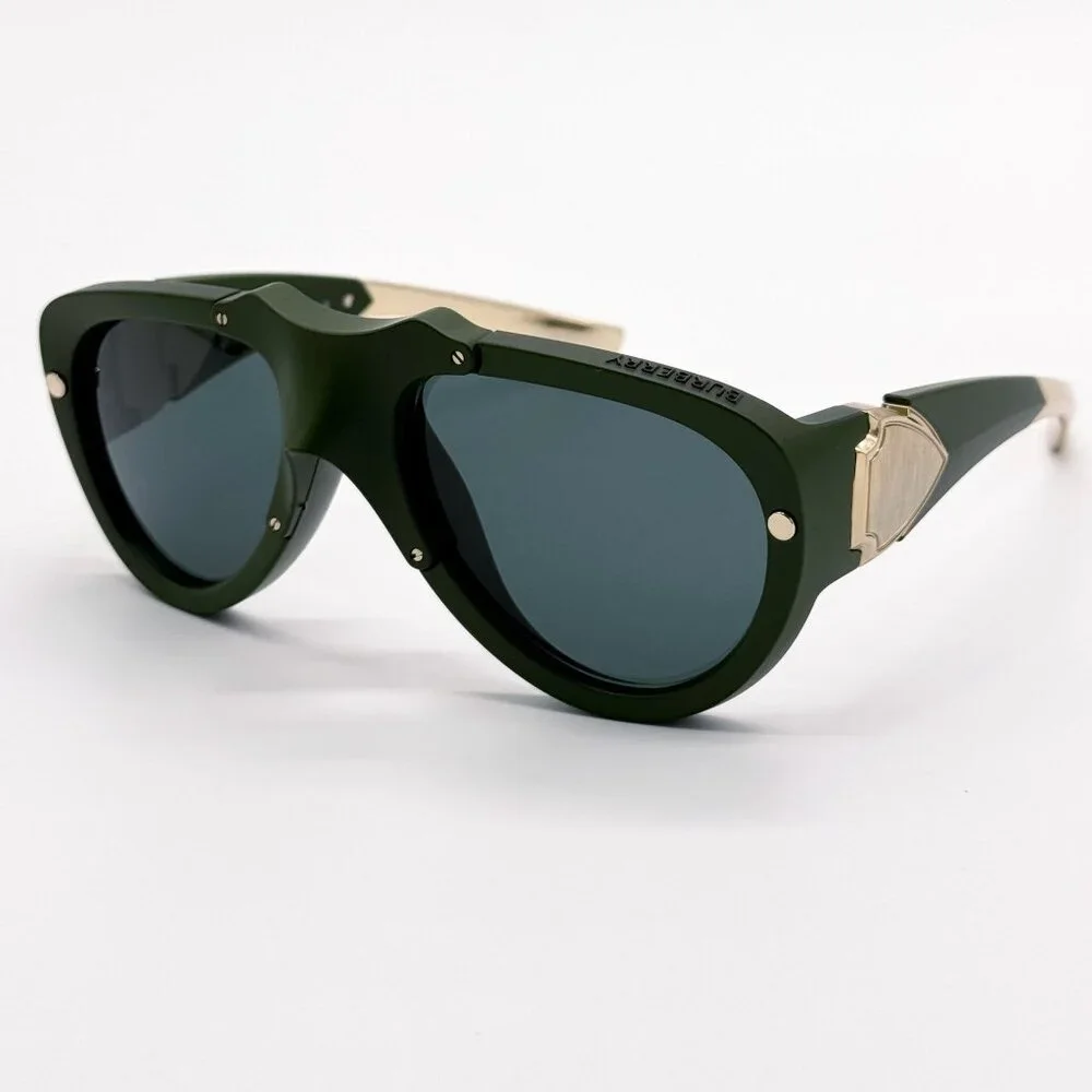 NEW BURBERRY SUNGLASSES GREEN UNISEX BE4433U 4138/71 BURBERRY BE4433U 413871